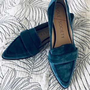 Sole Society Edie - Penny Loafer Velvet Flats